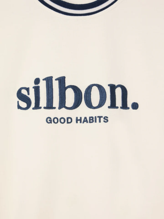 CAMISETA GOOD HABITS SILBON AZUL