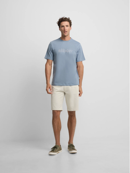 CAMISETA FLOCK AZUL INDIGO SILBON