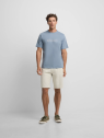 CAMISETA FLOCK AZUL INDIGO SILBON
