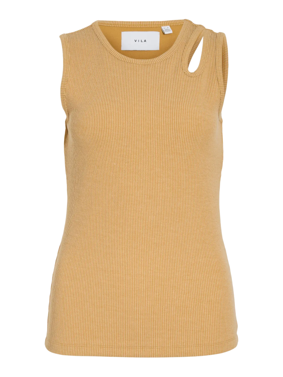 CAMISETA MOSTAZA ABERTURA