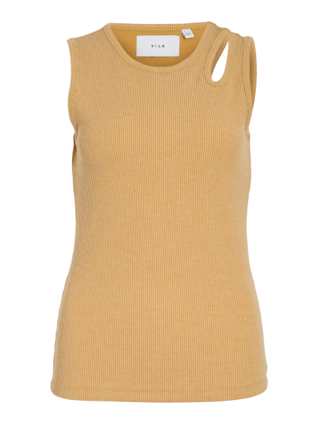 CAMISETA MOSTAZA ABERTURA