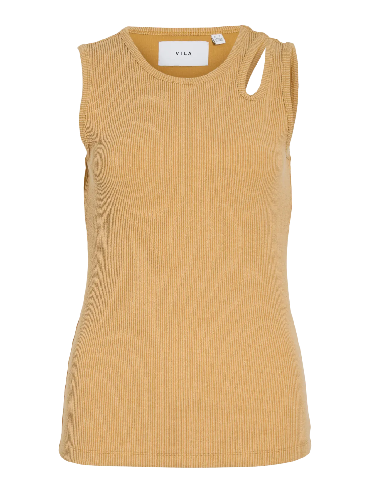 CAMISETA MOSTAZA ABERTURA