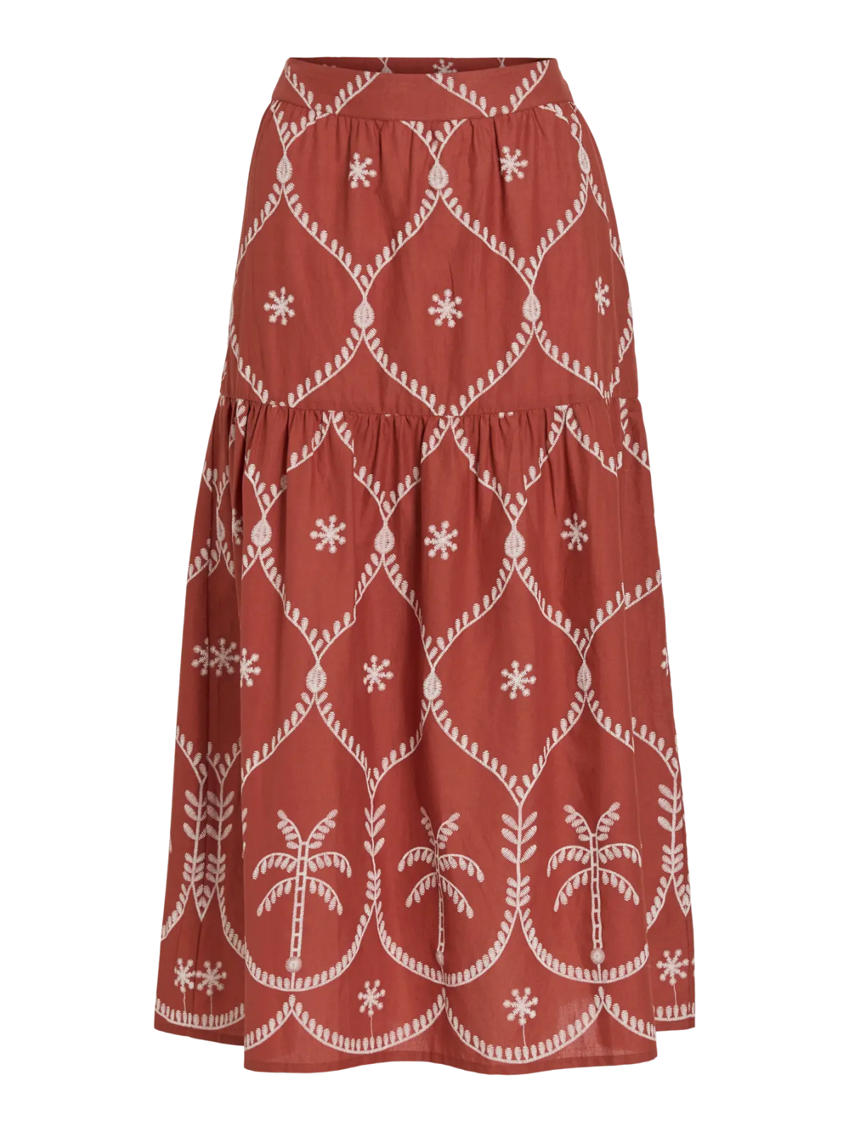 FALDA ESTAMPADA TEJA