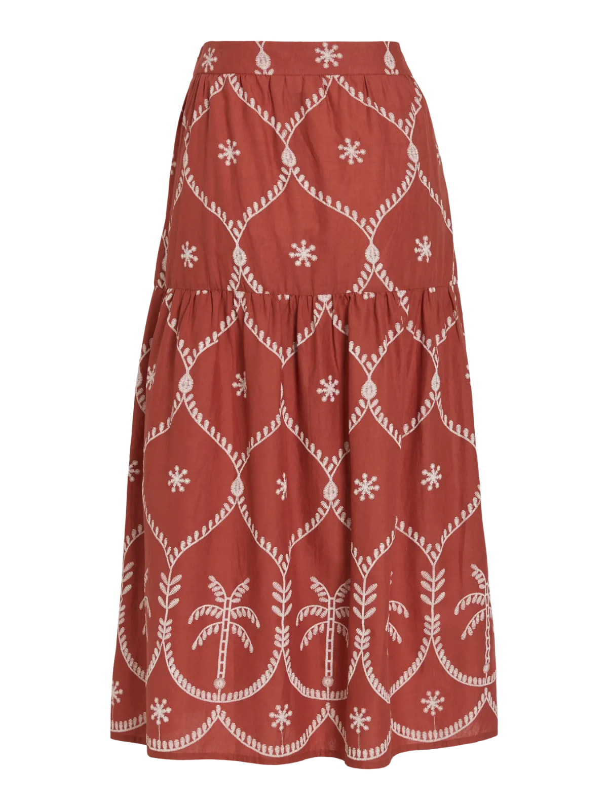 FALDA ESTAMPADA TEJA