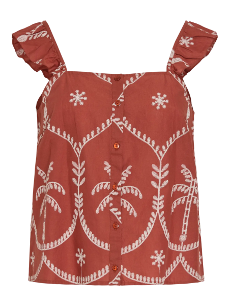 TOP ESTAMPADO TEJA