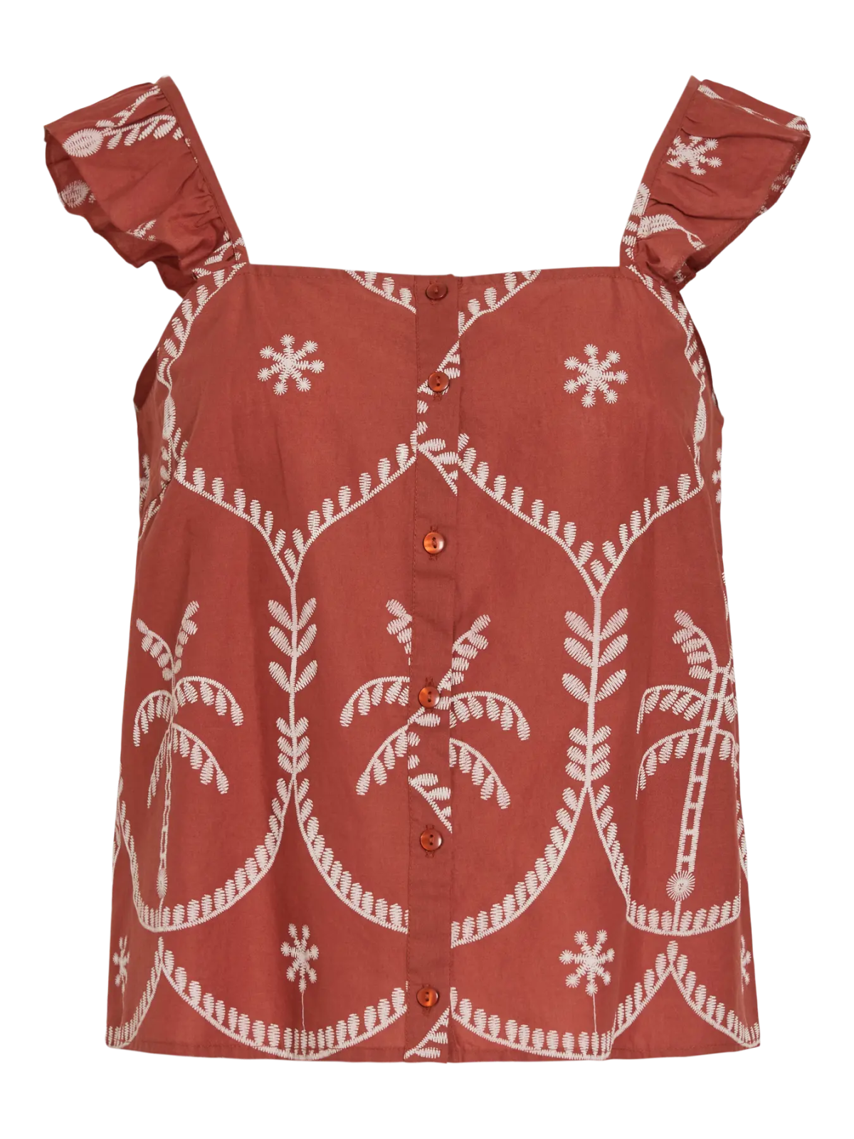 TOP ESTAMPADO TEJA