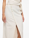 FALDA MIDI BEIGE