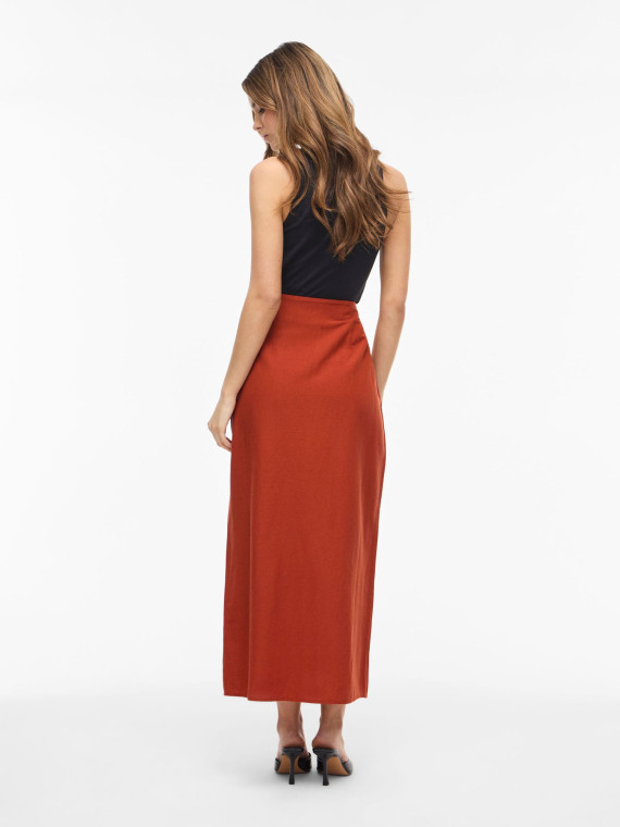 FALDA MIDI TEJA