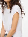 CAMISETA BLANCA DETALLE MANGA