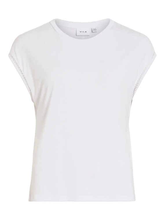 CAMISETA BLANCA DETALLE MANGA