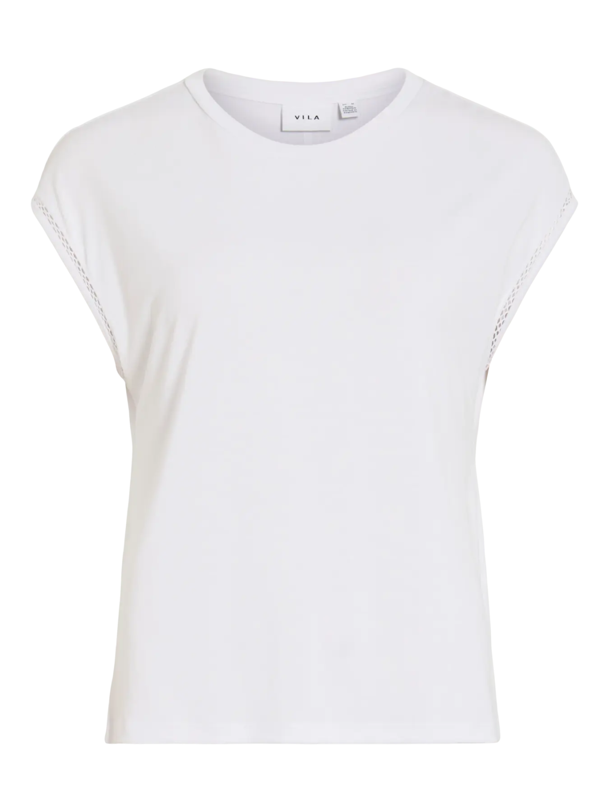 CAMISETA BLANCA DETALLE MANGA