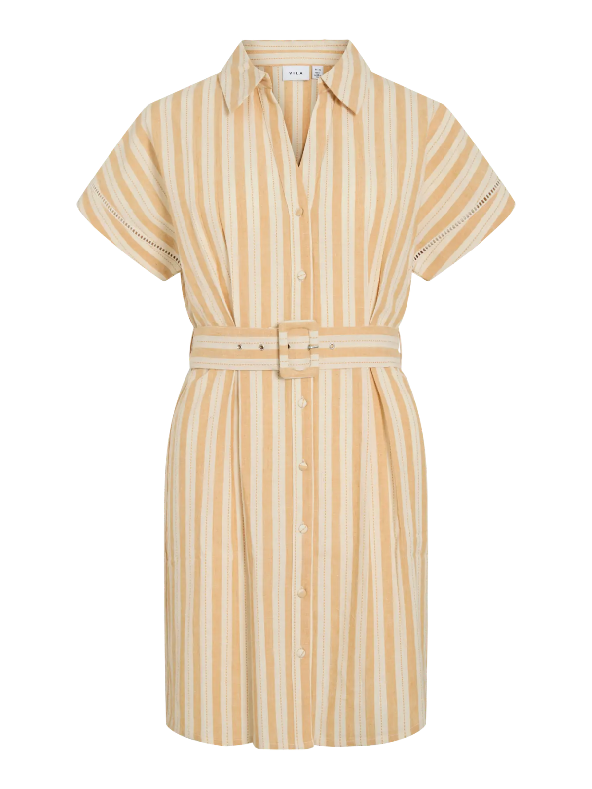 VESTIDO CORTO CAMISERO RAYAS