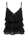 TOP VOLANTES NEGRO