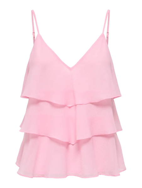 TOP VOLANTES ROSA