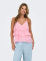 TOP VOLANTES ROSA