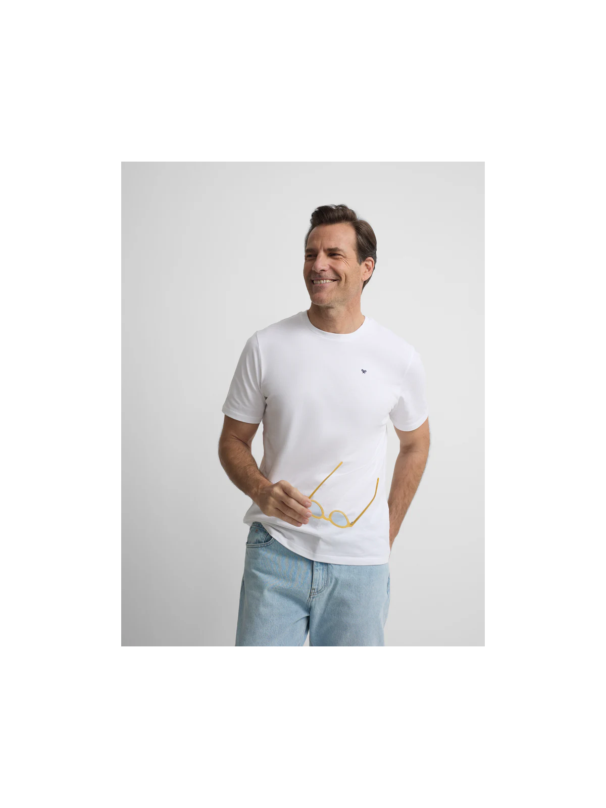 CAMISETA SILBON MINILOGO BLANCO