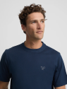CAMISETA RAQUETAS LETTERING AZUL MARINO SILBON