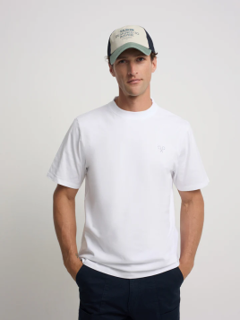 CAMISETA RAQUETAS LETTERING BLANCA SILBON