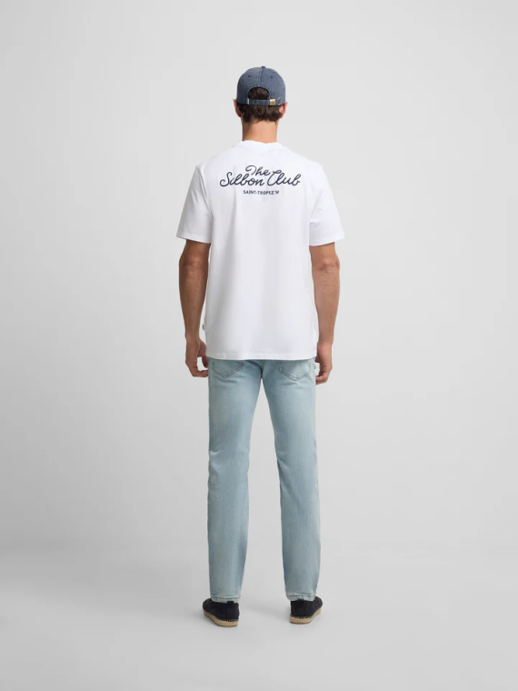 CAMISETA SILBON CLUB SAINT TROPEZ BLANCO