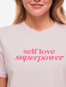 CAMISETA ROSA TEXTO