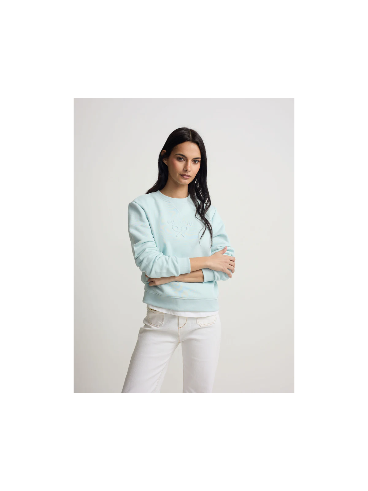 SUDADERA CLÁSICA SILBON CELESTE