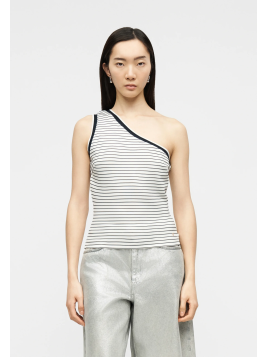 CAMISETA ASIMÉTRICA RAYAS GUESS