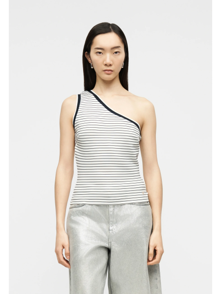 CAMISETA ASIMÉTRICA RAYAS GUESS