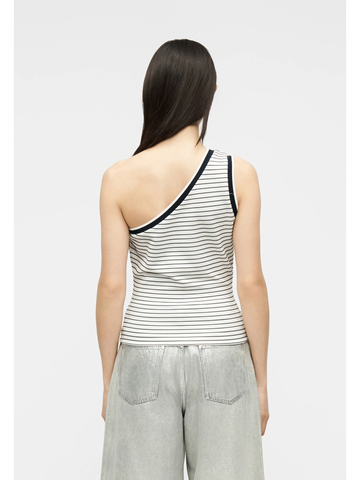 CAMISETA ASIMÉTRICA RAYAS GUESS