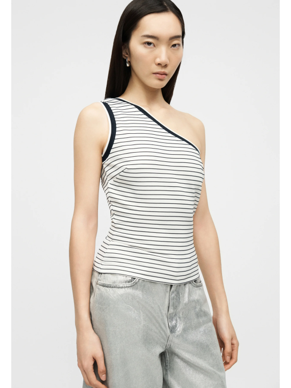 CAMISETA ASIMÉTRICA RAYAS GUESS