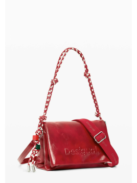 BOLSO MEDIANO ROJO DESIGUAL
