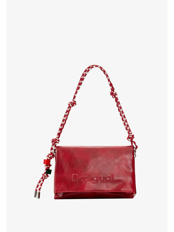 BOLSO MEDIANO ROJO DESIGUAL