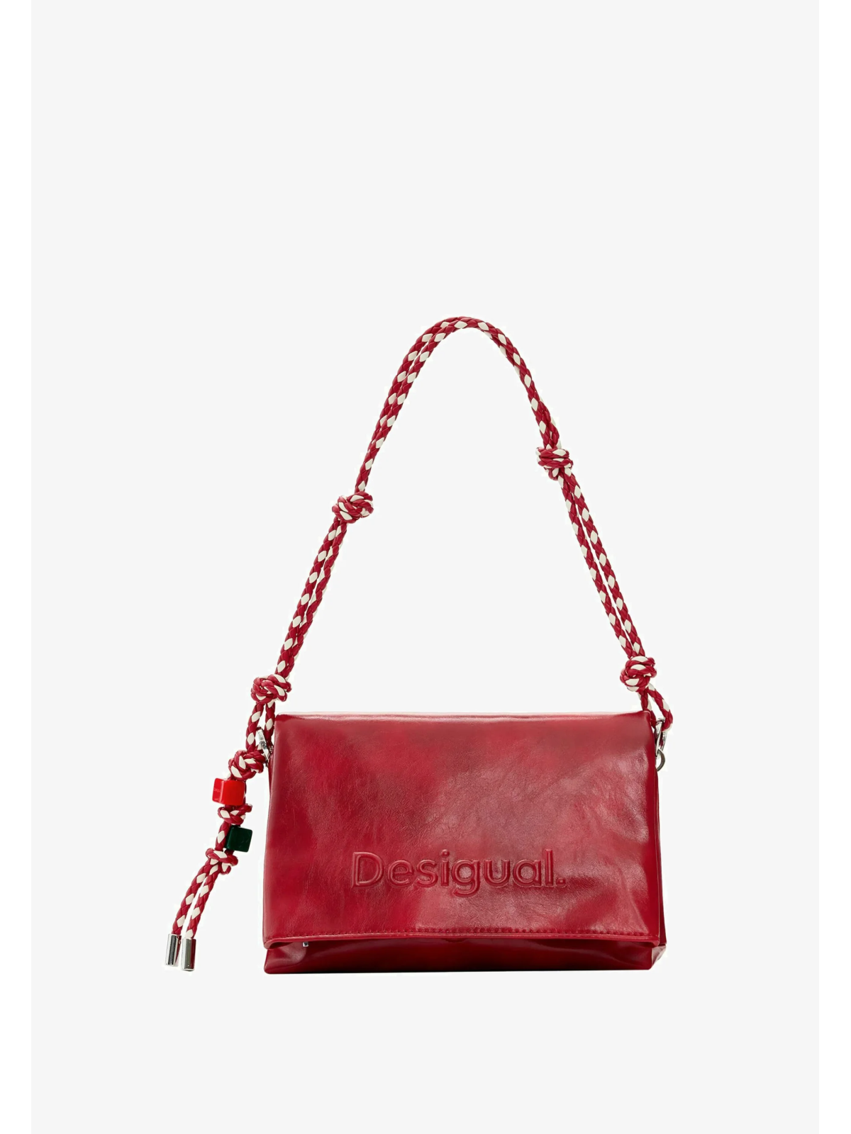 BOLSO MEDIANO ROJO DESIGUAL