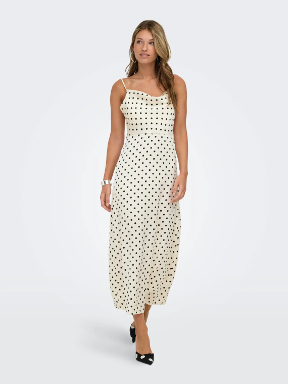 VESTIDO MIDI LUNARES ONLY