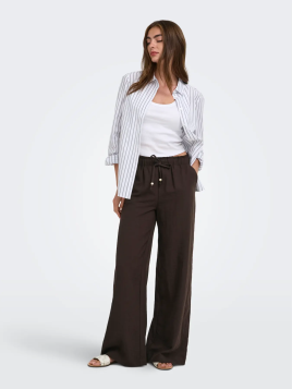 PANTALON MARRON LINO ONLY