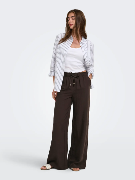 PANTALON MARRON LINO ONLY