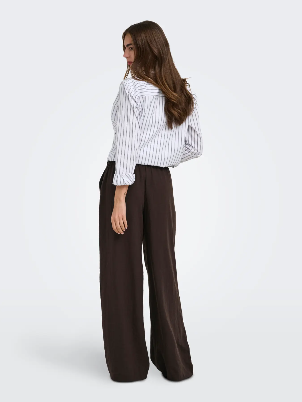 PANTALON MARRON LINO ONLY