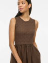 VESTIDO LARGO MARRON