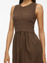 VESTIDO LARGO MARRON