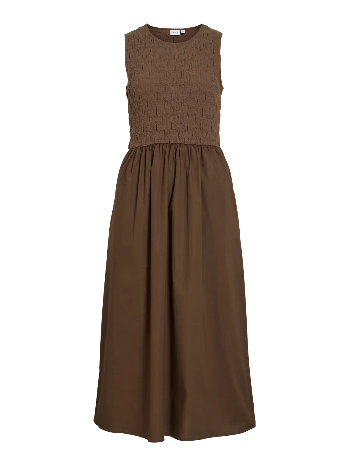 VESTIDO LARGO MARRON