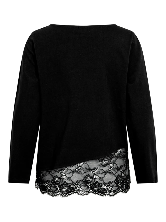 CAMISETA NEGRA PUNTILLA