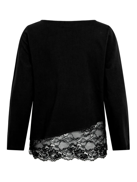 CAMISETA NEGRA PUNTILLA