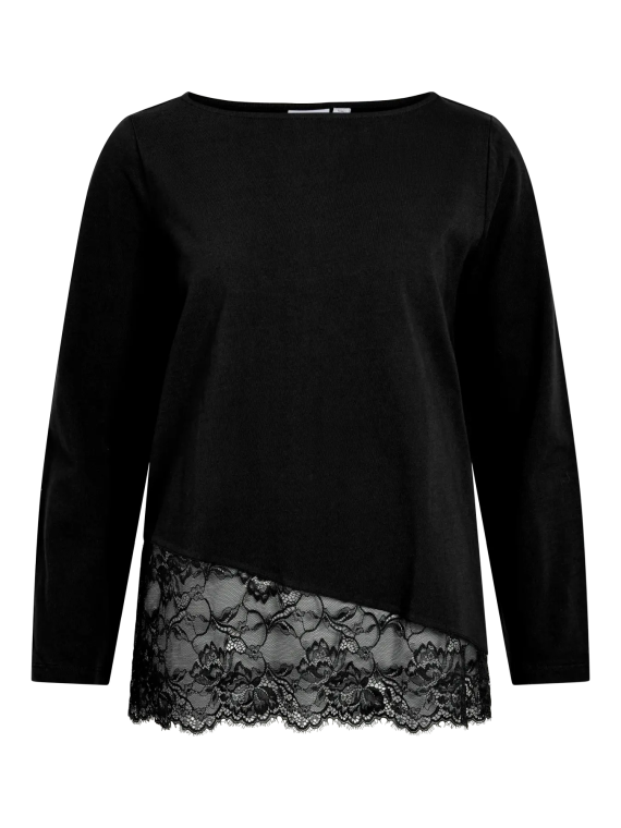 CAMISETA NEGRA PUNTILLA