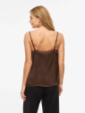 TOP SATEN MARRON