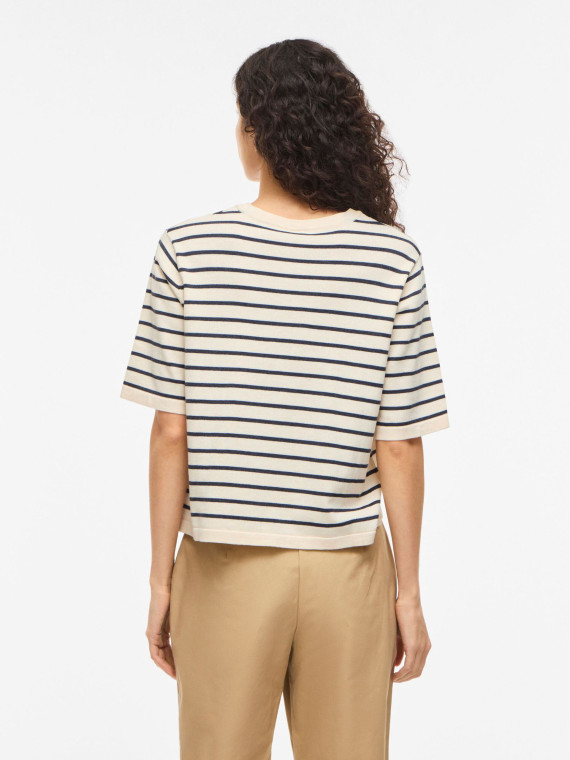 JERSEY BEIGE RAYAS MARINO