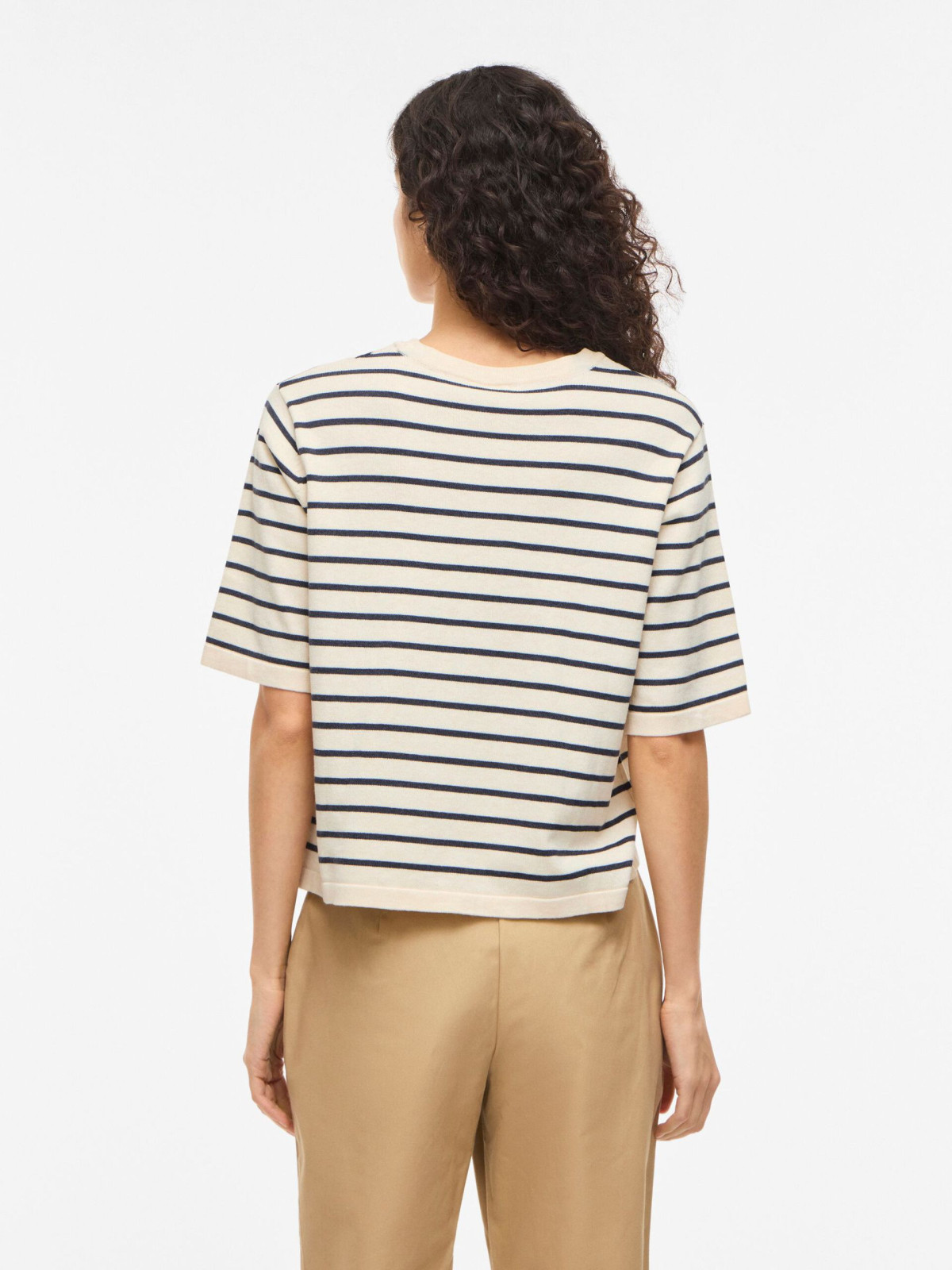 JERSEY BEIGE RAYAS MARINO