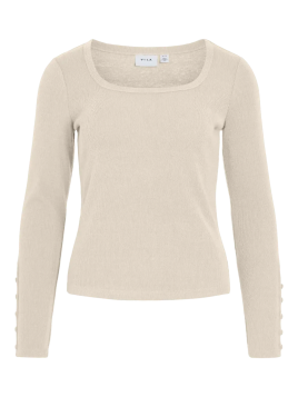 CAMISETA BEIGE BOTONES
