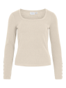 CAMISETA BEIGE BOTONES