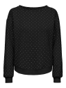 SUDADERA NEGRA STRASS