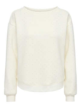 SUDADERA STRASS BEIGE