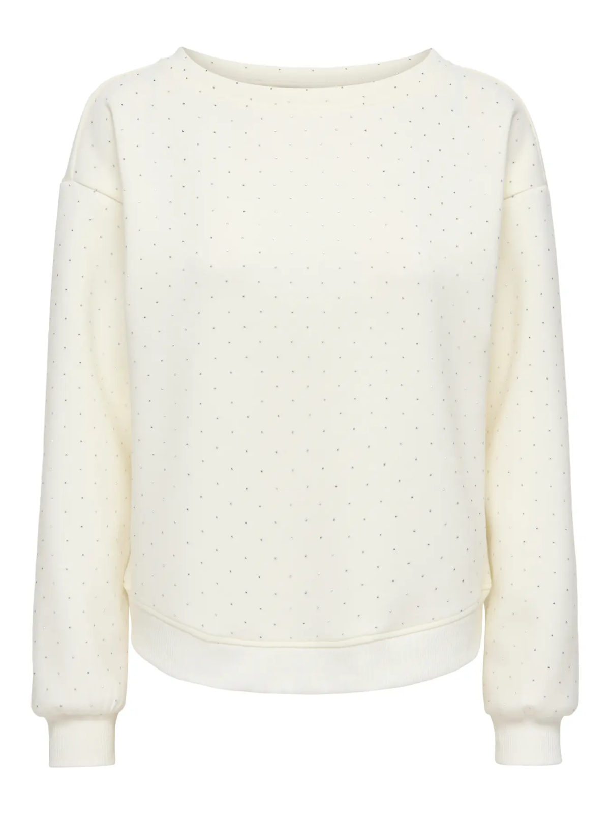 SUDADERA STRASS BEIGE